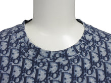 画像をギャラリービューアに読み込む, 極美品 Christian Dior クリスチャンディオール 半袖Tシャツ 2P12155050 サイズ42 トロッター柄 ネイビー ガリアーノ期中古 4b007613 