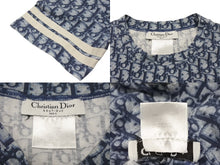Load image into Gallery viewer, CHRISTIAN DIOR クリスチャンディオール 半袖Tシャツ 2P12155050 サイズ36 トロッター柄 ネイビー ガリアーノ期 美品 中古 4b007615