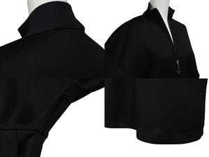 極美品 PRADA プラダ スウェット ワンピース ドレス 2023 WS15420 トライアングルロゴ ブラック シルバー金具 中古 4b007621