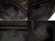 Load image into Gallery viewer, FENDI フェンディ マンマバケット ワンショルダーバッグ 26424 ズッカ柄 キャンバス レザー ブラウン シルバー金具 美品 中古 4b007626