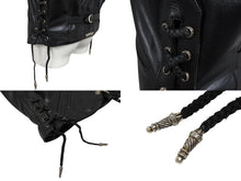 Load image into Gallery viewer, 極美品 CHROME HEARTS クロムハーツ 6BTN ZIP FRNT VEST レザーベスト サイズM スペシャルオーダー オールドクロス FUCK YOU 中古 4b007635