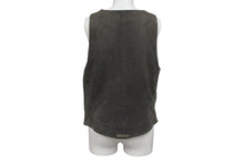 Load image into Gallery viewer, 極美品 CHROME HEARTS クロムハーツ CLASSIC 2B SUD VEST クラシック2Bスウェードベスト サイズS クロスボールボタン カーキ系 中古 4b007636