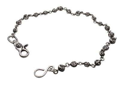極美品 CHROME HEARTS クロムハーツ #2MULTIBALL LONG-S 1クリップロング マルチボールウォレットチェーン 21ボール 美品 中古 4b007637