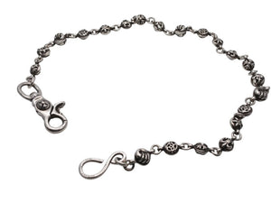 極美品 CHROME HEARTS クロムハーツ #2MULTIBALL LONG-S 1クリップロング マルチボールウォレットチェーン 21ボール 美品 中古 4b007637