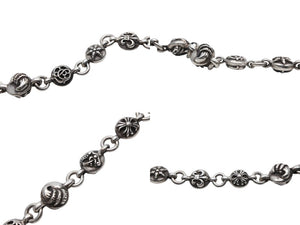 極美品 CHROME HEARTS クロムハーツ 1MULTIBALL SHORT-S 1クリップショート マルチボールウォレットチェーン 144.2g 14ボール 中古 4b007638