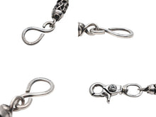 Load image into Gallery viewer, CHROME HEARTS クロムハーツ ケルティックローラーウォレットチェーン 1クリップ フローラルボール 7リンク 約164.9g 美品 中古 4b007639
