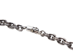 CHROME HEARTS クロムハーツ ラージ ペーパーチェーン ネックレス アクセサリー シルバー925 56.3g 30インチ 美品 中古 4b007640