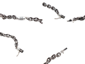 CHROME HEARTS クロムハーツ ラージ ペーパーチェーン ネックレス アクセサリー シルバー925 56.3g 30インチ 美品 中古 4b007640