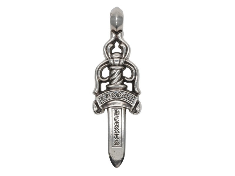 極美品 CHROME HEARTS クロムハーツ Large Dagger ラージ ダガー 希少 ペンダント チャーム 重量約168g .925刻印 シルバー925 中古 4b007641