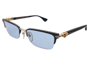 極美品 CHROME HEARTS クロムハーツ SUGAR WALLS シュガーウォール サングラス JAPAN製 ブラック ゴールド金具 サイズ54◻︎10 143 中古 4b007643