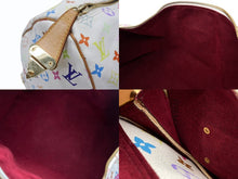 Load image into Gallery viewer, LOUIS VUITTON ルイヴィトン キーポル45 ボストンバッグ M92641 モノグラム マルチカラー ホワイト 村上隆 美品 中古 4b007645