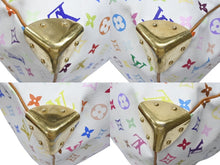 Load image into Gallery viewer, LOUIS VUITTON ルイヴィトン キーポル45 ボストンバッグ M92641 モノグラム マルチカラー ホワイト 村上隆 美品 中古 4b007645