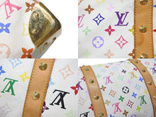 Load image into Gallery viewer, LOUIS VUITTON ルイヴィトン キーポル45 ボストンバッグ M92641 モノグラム マルチカラー ホワイト 村上隆 美品 中古 4b007645