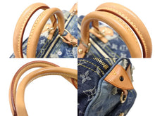 Load image into Gallery viewer, LOUIS VUITTON ルイヴィトン スピーディ30 ハンドバッグ M95380 モノグラムデニム パッチワーク ブルー 美品 中古 4b007647
