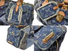 Load image into Gallery viewer, LOUIS VUITTON ルイヴィトン スピーディ30 ハンドバッグ M95380 モノグラムデニム パッチワーク ブルー 美品 中古 4b007647