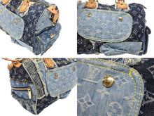 Load image into Gallery viewer, LOUIS VUITTON ルイヴィトン スピーディ30 ハンドバッグ M95380 モノグラムデニム パッチワーク ブルー 美品 中古 4b007647