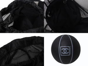 新品未使用 CHANEL シャネル スポーツライン BASKETBALL バスケットボール ココマーク ブラック グレー ゴム ロゴ 7号球 中古 4b000765