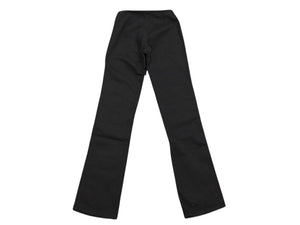 極美品 CHROME HEARTS クロムハーツ フレアニー ホースシューボタン パンツ ブラック コットン 25R 中古 4b007656