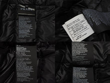 Load image into Gallery viewer, Excellent condition Prada Triangle Logo Down Jacket SGA462 Black Nylon Size 52 Used 4b007658 