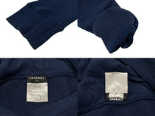 Load image into Gallery viewer, CHANEL シャネル 2013年 クリスマス限定 ノベルティ C63122K06167 ブルー コットン ラバープリント サイズM 美品 中古 4b007659
