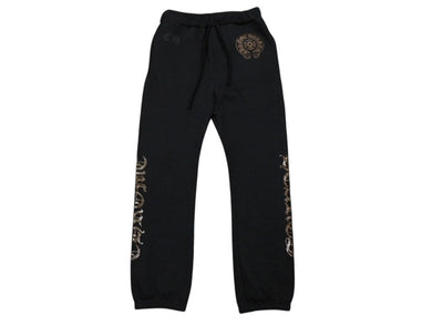 未使用 CHROME HEARTS クロムハーツ 1988 SWEATPANTS 1988 スウェットパンツ サイズXS ブロンズ グリッタープリント 中古 4b007662 