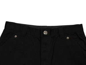 新品同様 CHROME HEARTS クロムハーツ CARPENTER CROSS BALL SHORTS カーペンター クロスボールショーツ サイズ34 シルバー925 中古 4b007663
