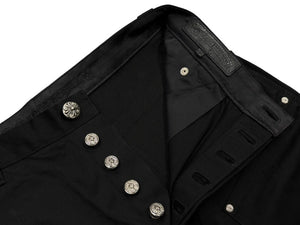 新品同様 CHROME HEARTS クロムハーツ CARPENTER CROSS BALL SHORTS カーペンター クロスボールショーツ サイズ34 シルバー925 中古 4b007663