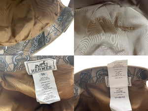 HERMES エルメス ライリー キャップ セリエボタン Hロゴ刺繍