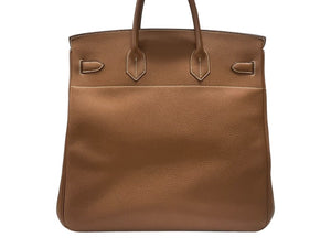 極美品 HERMES エルメス オータクロア40 ハンドバッグ ゴールド トゴ K刻印 2025年 シルバー金具 中古 4b007667