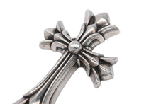Load image into Gallery viewer, CHROME HEARTS クロムハーツ ダブルCHクロス ラージ ペンダントトップ チャーム 重量約102g 2011/.925刻印 シルバー925 美品 中古 4b007668