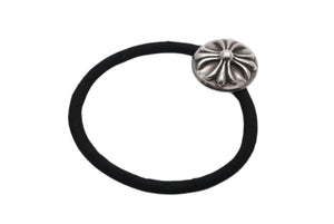 CHROME HEARTS クロムハーツ クロスボールボタン ヘアゴム 重量約15g シルバー925 2003/.925刻印 美品 中古 4b007670