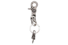 Load image into Gallery viewer, CHROME HEARTS クロムハーツ ショートクラシックリンク キーリング キーホルダー 2リンク 重量約53.2g シルバー925 美品 中古 4b007671