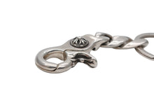 Load image into Gallery viewer, CHROME HEARTS クロムハーツ ショートクラシックリンク キーリング キーホルダー 2リンク 重量約53.2g シルバー925 美品 中古 4b007671
