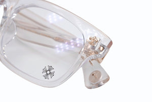 極美品 CHROME HEARTS クロムハーツ BSフレア サングラス 52◻︎19-145 アイウェア ブラック クリア 中古 4b007672