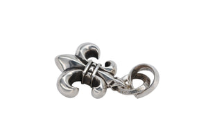 極美品 CHROME HEARTS クロムハーツ BS FLUER W BALE BSフレア Wベイル チャーム ペンダントトップ 重量約27.2g 中古 4b007675