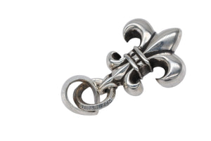 極美品 CHROME HEARTS クロムハーツ BS FLUER W BALE BSフレア Wベイル チャーム ペンダントトップ 重量約27.2g 中古 4b007675