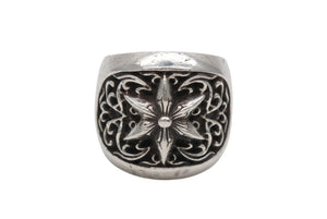 CHROME HEARTS クロムハーツ CLASSIC OVAL STAR クラシック オーバルスターリング 重量約34.4g サイズ21.5号 美品 中古 4b007677