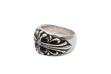 Load image into Gallery viewer, 極美品 CHROME HEARTS クロムハーツ FLRLCRS 1DIA フローラルクロス 1ダイヤリング 重量約17.6g サイズ17.5号 シルバー 中古 4b007678