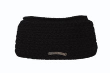 Load image into Gallery viewer, 極美品 CHROME HEARTS クロムハーツ ジッパーチェンジ ポーチ クロスパッチ レザー カシミヤ シルバー925 ブラック 中古 4b007681