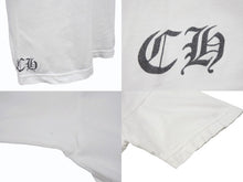 Load image into Gallery viewer, CHROME HEARTS クロムハーツ ヴァインダガー 半袖Tシャツ サイズS ホワイト ブラック バックプリント コットン 美品 中古 4b007684