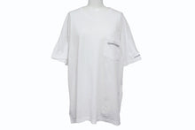 Load image into Gallery viewer, CHROME HEARTS クロムハーツ スクラロールラベル 半袖Ｔシャツ ホワイト ブラック コットン L 美品 中古 4b007685