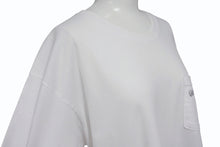 Load image into Gallery viewer, CHROME HEARTS クロムハーツ スクラロールラベル 半袖Ｔシャツ ホワイト ブラック コットン L 美品 中古 4b007685