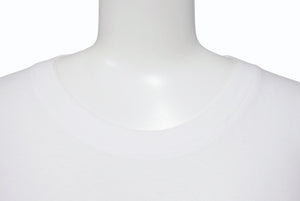 CHROME HEARTS クロムハーツ スクラロールラベル 半袖Ｔシャツ ホワイト ブラック コットン L 美品 中古 4b007685