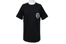 Load image into Gallery viewer, CHROME HEARTS クロムハーツ ホノルル限定 ホースシュー 半袖Ｔシャツ ブラック ホワイト コットン S 中古 4b007687