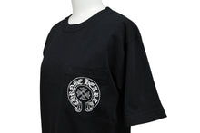 Load image into Gallery viewer, CHROME HEARTS クロムハーツ ホノルル限定 ホースシュー 半袖Ｔシャツ ブラック ホワイト コットン S 中古 4b007687