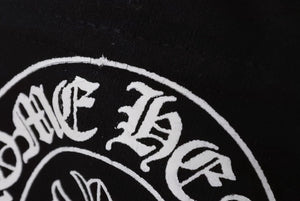 CHROME HEARTS クロムハーツ ホノルル限定 ホースシュー 半袖Ｔシャツ ブラック ホワイト コットン S 中古 4b007687