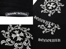 Load image into Gallery viewer, CHROME HEARTS クロムハーツ ホノルル限定 ホースシュー 半袖Ｔシャツ ブラック ホワイト コットン S 中古 4b007687
