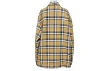 Load image into Gallery viewer, 極美品 CHROME HEARTS クロムハーツ WORK&#39;N SHIRTS JNKYRS PLD CRM SODA シャツジャケット ブラウン シルバー 925 サイズL 中古 4b007688