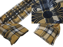 Load image into Gallery viewer, 極美品 CHROME HEARTS クロムハーツ WORK&#39;N SHIRTS JNKYRS PLD CRM SODA シャツジャケット ブラウン シルバー 925 サイズL 中古 4b007688