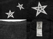 Load image into Gallery viewer, CHROME HEARTS クロムハーツ 半袖Vネック スタープリントTシャツ グレー ホワイト コットン L 美品 中古 4b007689